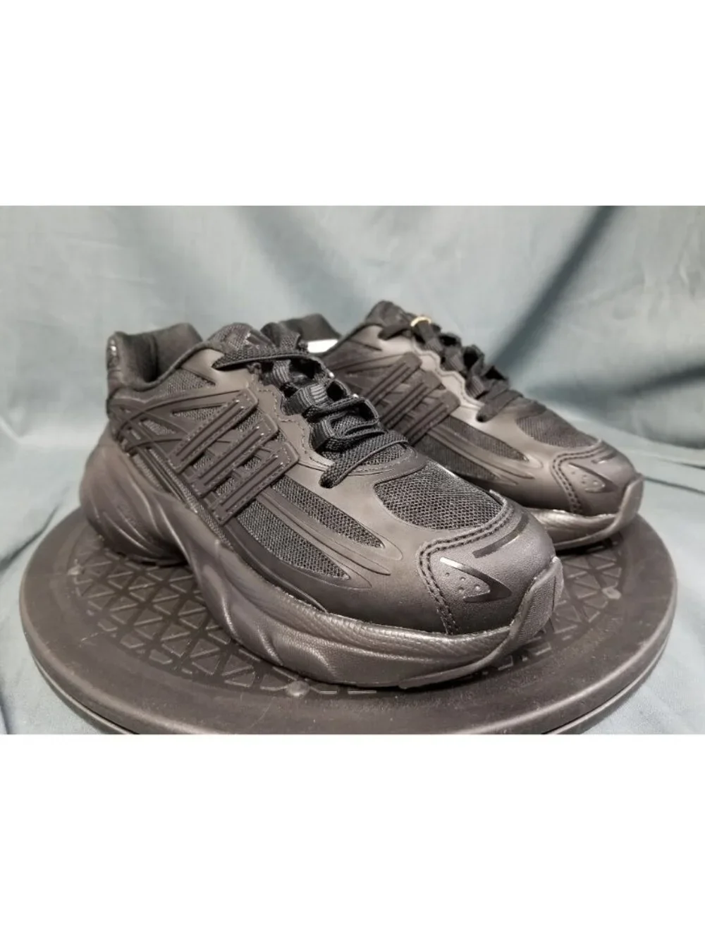 Adidas Adistar XLG 2.0 EL C (PS) Sneakers Mesh Black Kids Size 2 NEW NO BOX!